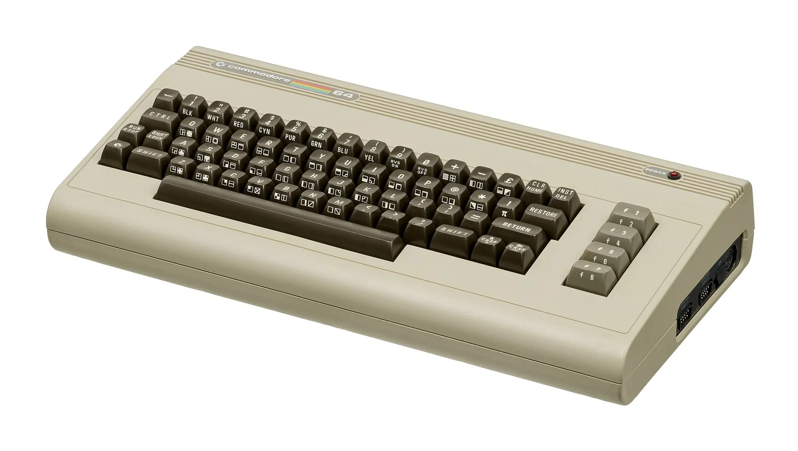 Ordenador Commodore 64, vista frontal
