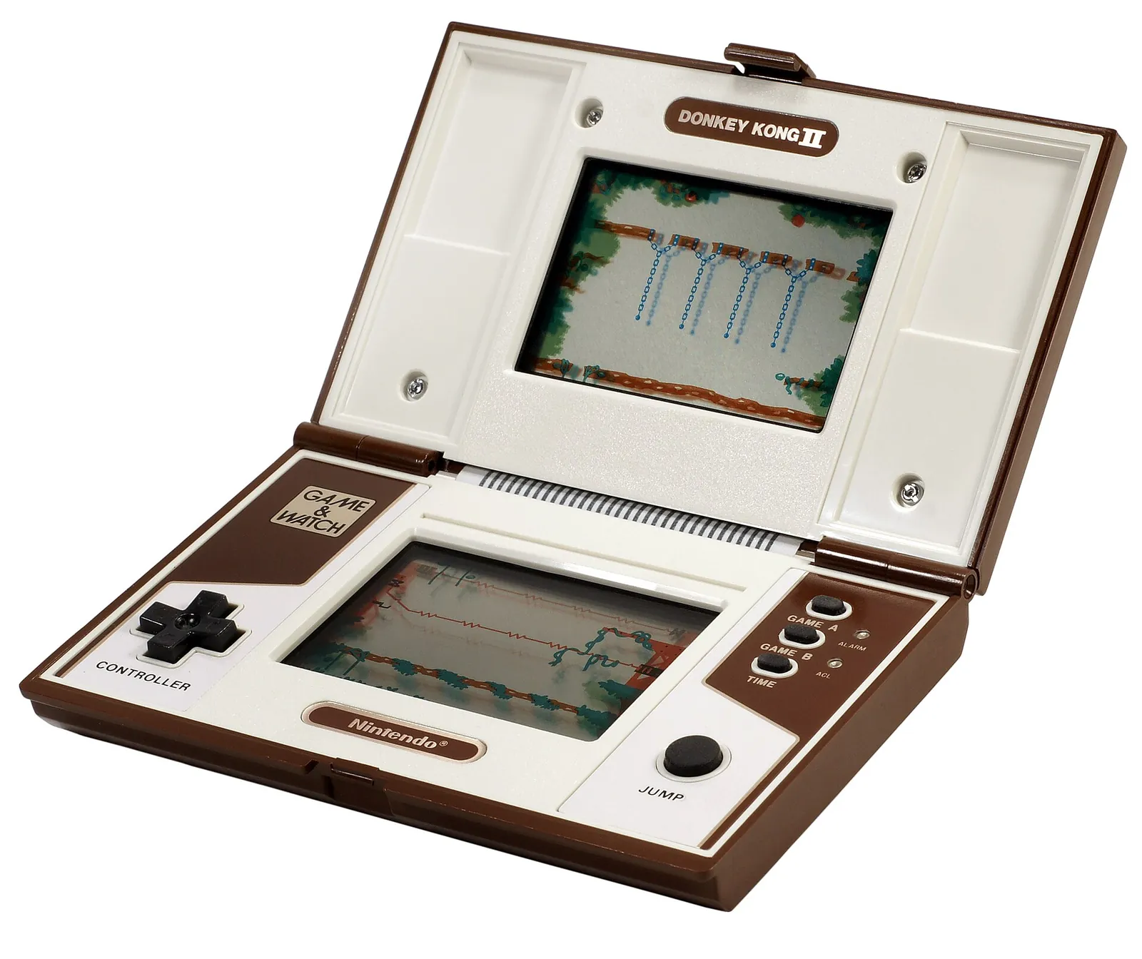 Game & Watch Donkey Kong II de doble pantalla, abierta