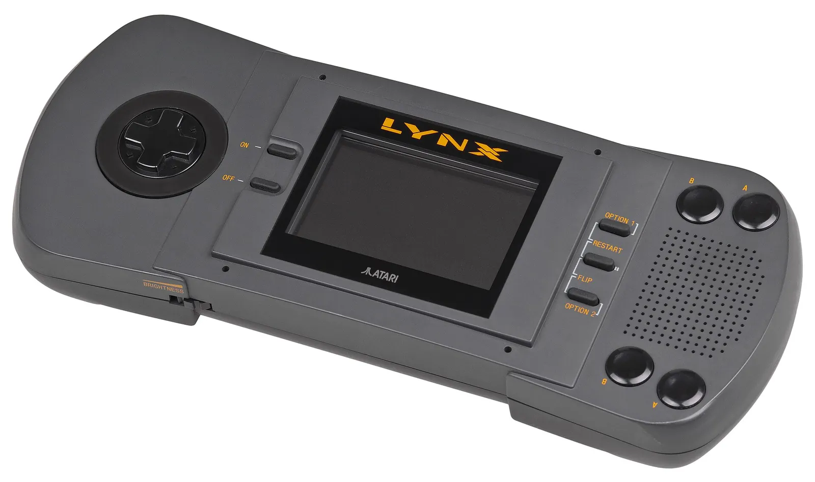 Atari Lynx de primera generación, vista frontal